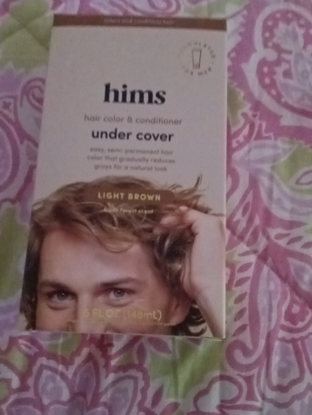 hims Under Cover Hair Color & Conditioner - Light Brown